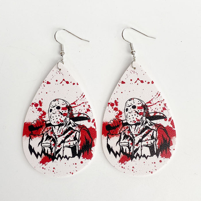 Wholesale  Earrings Horror Movie Characters Blood Exaggerated Dark Wind Holiday Gifts Cross-border New Earrings