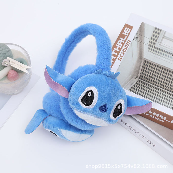 Wholesale Cute plush and thick cartoon ear warmer f