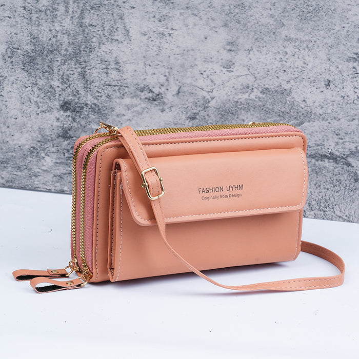 Wholesale Chic Urban Simplicity Women' s Crossbody Bag PU Leather Zipper Daily Use