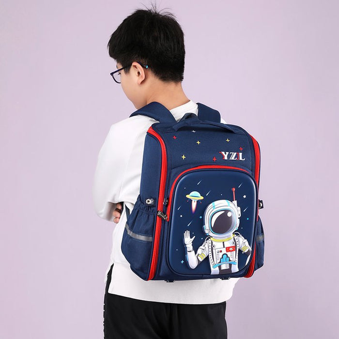 Wholesale Oxford Cloth Lightweight Burden-reducing Spine-protecting Large-capacity Children's Backpack JDC-BP-YuanDuo093