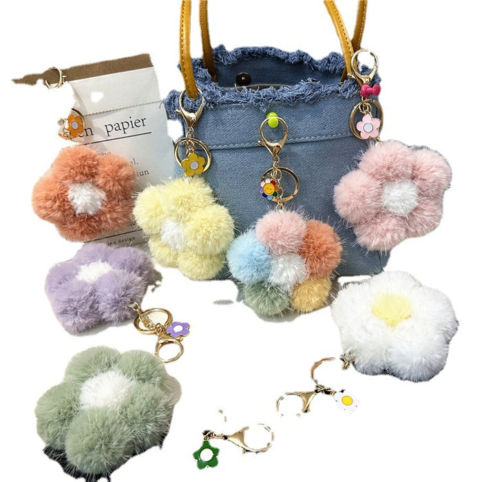 Wholesale Sakura Fur Ball Keychain JDC-KC-KaiY013