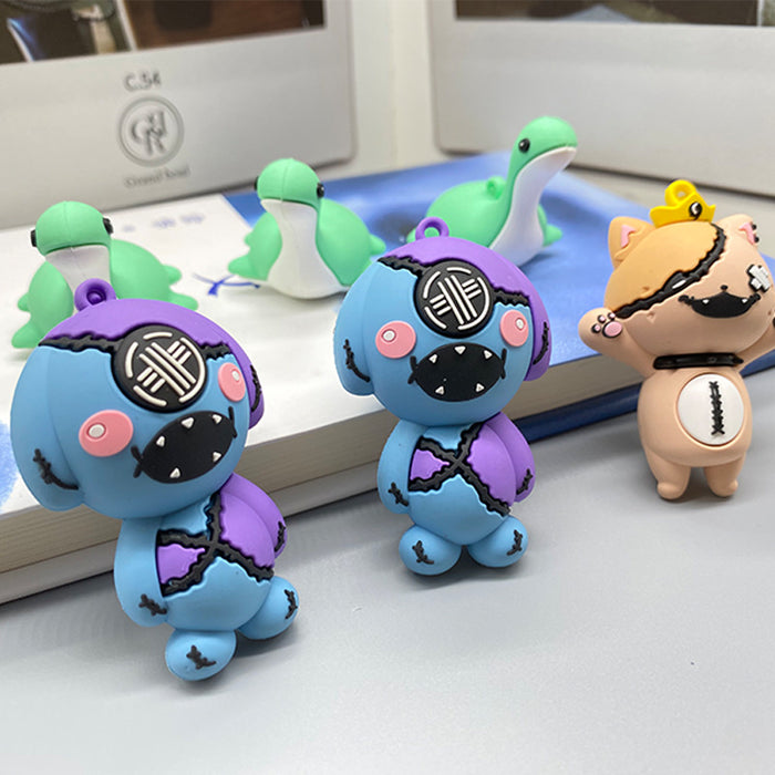 Wholesale Cartoon Anime PVC 3D Doll Keychain Bag Pendant Blind Box Doll Ornament Wholesale