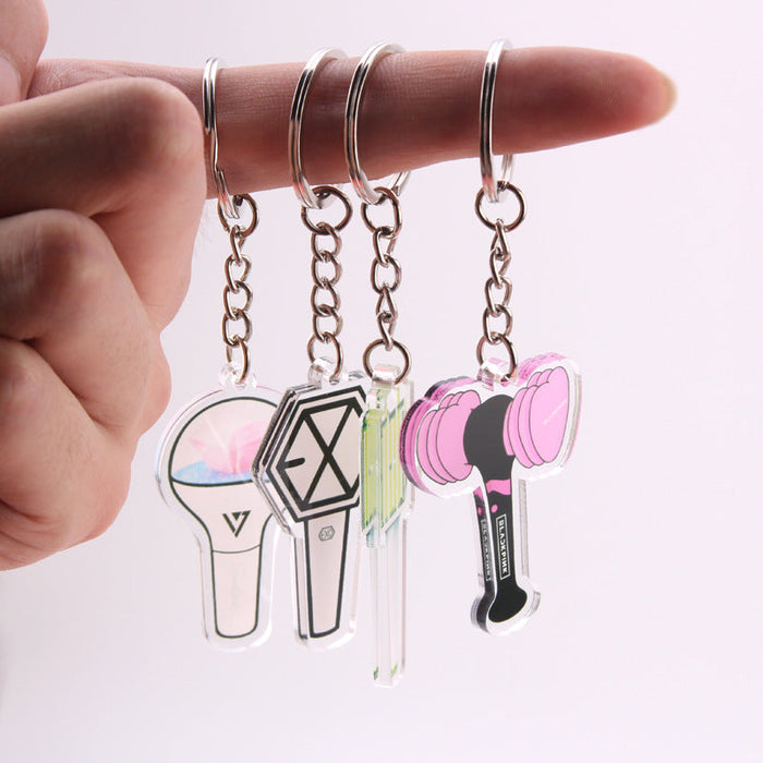 Wholesale Idol Acrylic Double Sided Transparent Keychain JDC-KC-RuiYuan002