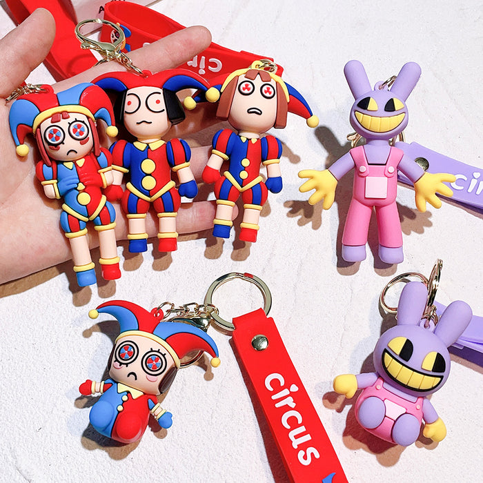 Wholesale Silicone Cartoon Doll Keychain JDC-KC-QiChao066