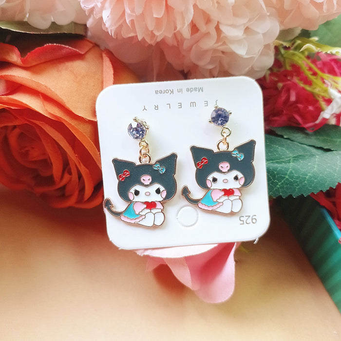 Wholesale Cute Cartoon Alloy Earrings JDC-ES-Xiaox009