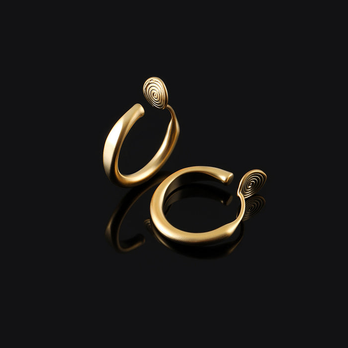 Wholesale Dummy Ring Earrings Ring Earrings Small Round Ear Holes Coil Earrings Women