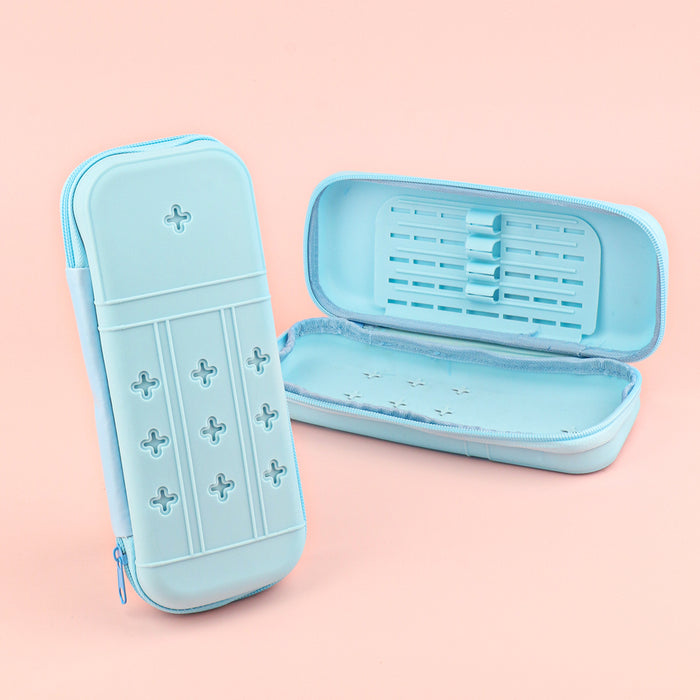 Wholesale Silicone Pencil Case DIY Hole Design Cute Stationery Organizer for Students MOQ≥10