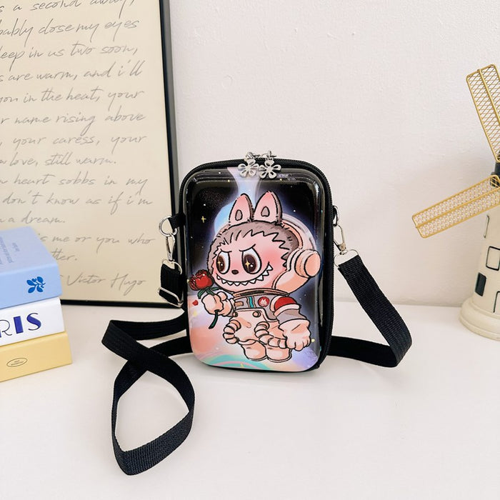 Wholesale Parent-child shoulder bag,  fashionable mobile phone bag fresh and sweet cartoon children' s shoulder messenger bag