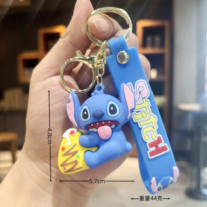 Wholesale  Soft glue  key chain pendant wholesale student bagkey chain