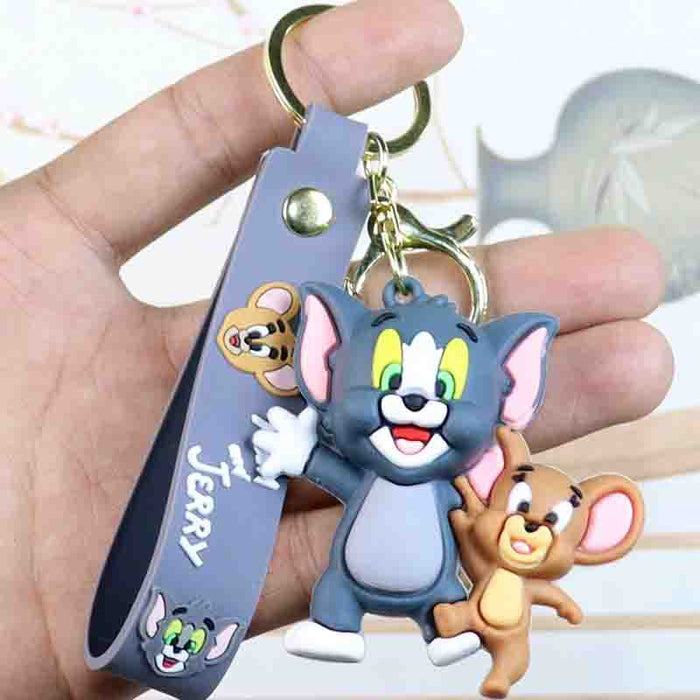 Wholesale Cartoon  Keychain  Cat Doll School Bag Pendant Car Keychain