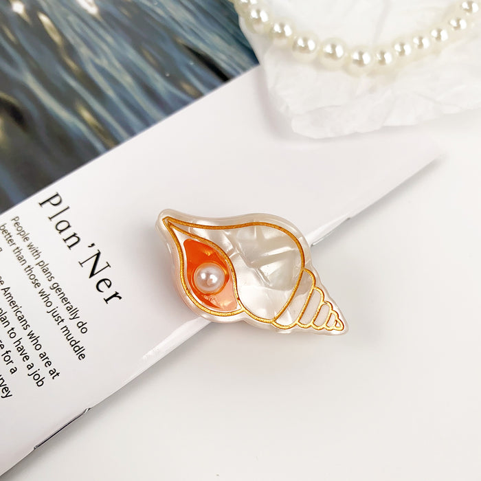 Wholesale Acetate Dolphin Hair Clip Ocean Conch Design Fashion Accessory Gift