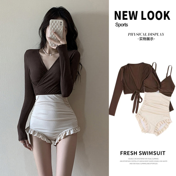 Wholesale Swimsuit long sleeved conservative high-end feeling soaking in hot springs