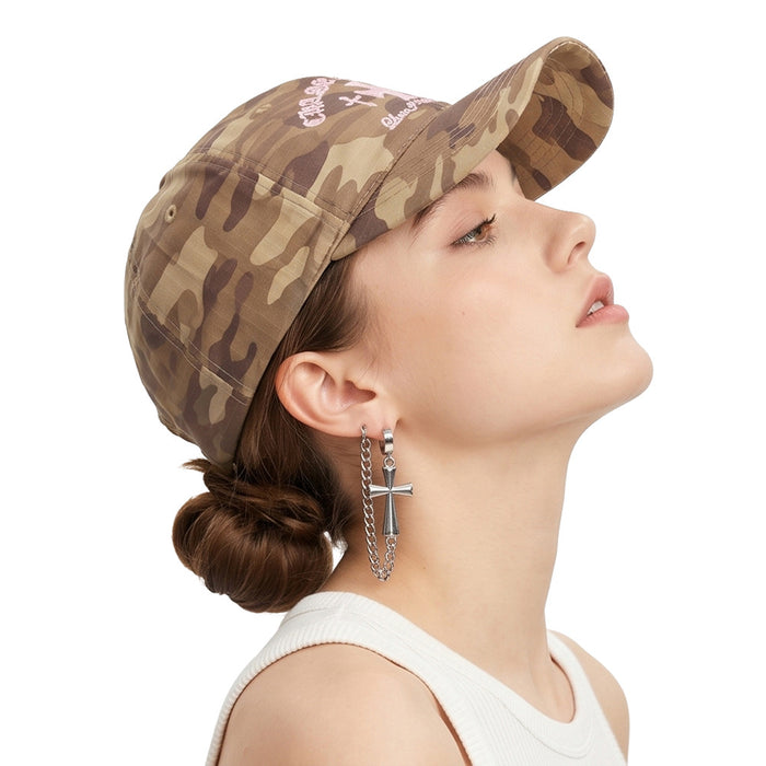 Wholesale Embroidered Camouflage Baseball Cap for Women Lightweight Breathable Sun Protection Casual Everyday Cap