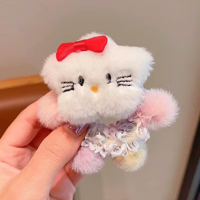 Wholesale Cute cartoon headband, plush headband, children's headband, tied ponytail, meatball headband accessories