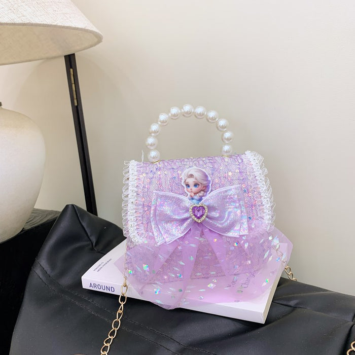 Wholesale  Kidsren's Bag Little Girl Pearl Chain Bag Handbag Shoulder Crossbody Coin Purse