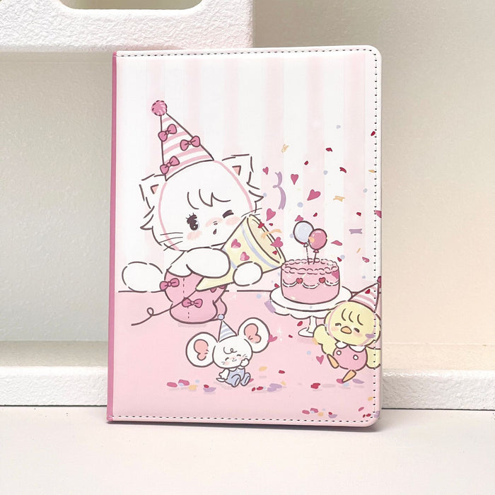 Wholesale Cute Pink Cartoon A5 Notebook Extra Thick Lined Journal PU Leather Cover Stylish Diary