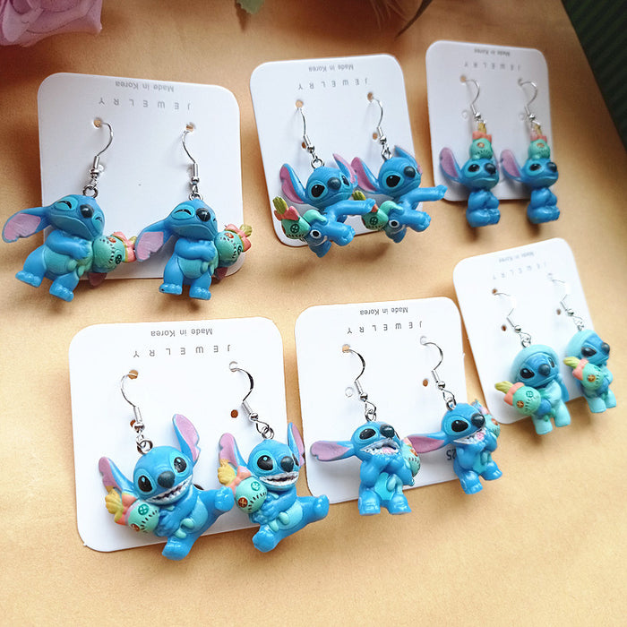 Wholesale Cute Cartoon Resin Earrings JDC-ES-Xiaox010