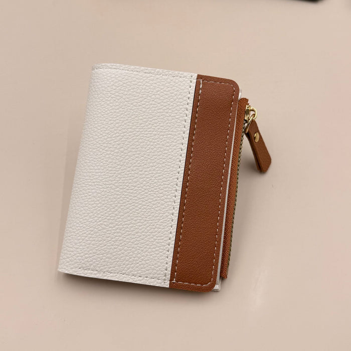 Wholesale Trendy Women' s Large PU Wallet Card Holder with Zipper Coin Purse Boutique MOQ;2