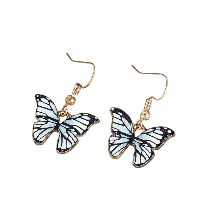 Wholesale Alloy Butterfly Pendant Necklace Earrings Jewelry Set JDC-NE-Liyang001