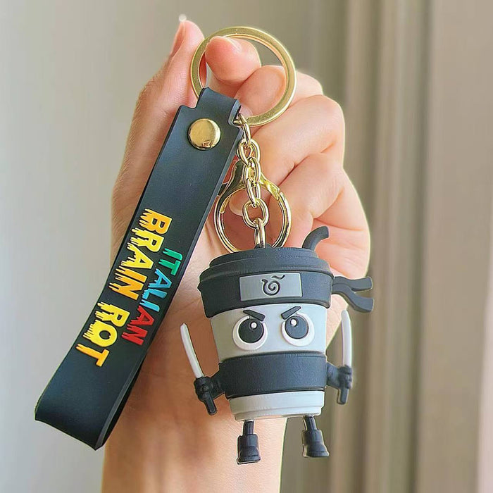 Wholesale Epoxy Resin Wooden Stick Figure Keychain