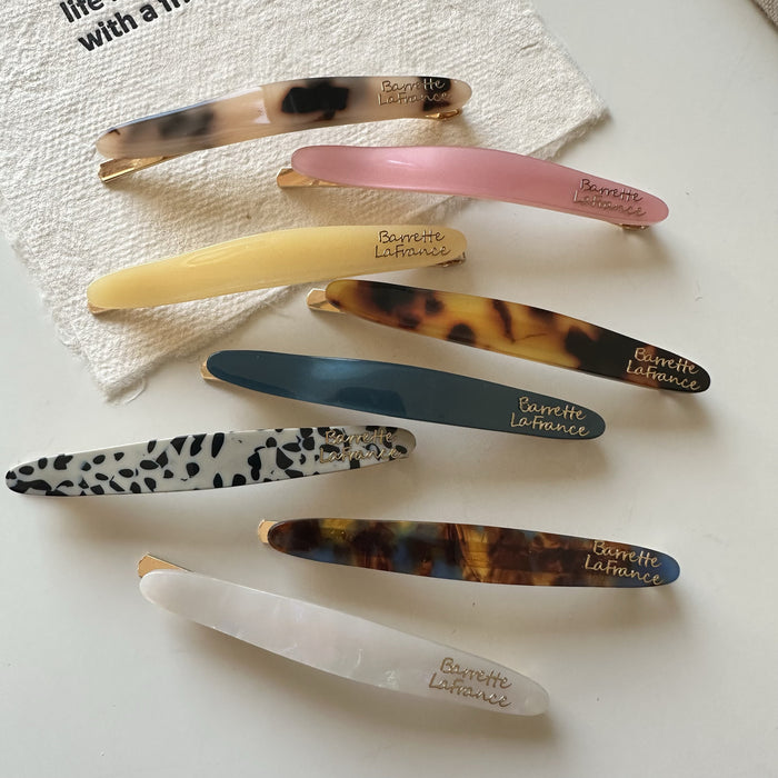 Wholesale Korean Style New Acetic Acid Gold Label Bangs Clip Side Clip Hawksbill Color Magic Color White Hairpin Side Clip Broken Hairpin