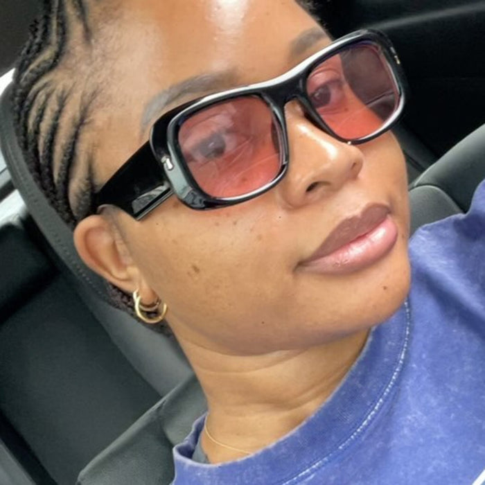 Wholesale Large frame rice nail sunglasses square fashion trend sunglasses high-end driving sunglasses driving