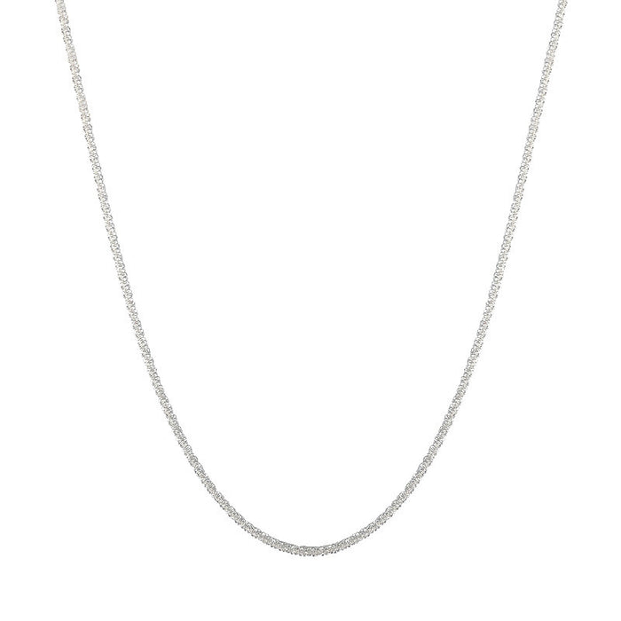 Wholesale Clavicle chain, neck chain, simple sparkling plain chain, stackable design