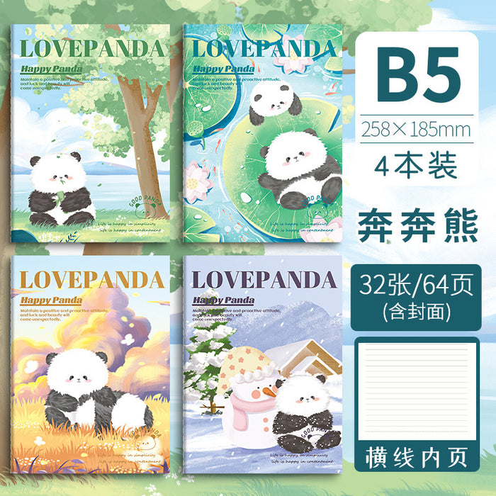 Wholesale 2pcs A5 cartoon retro notebook B5 cute stationery