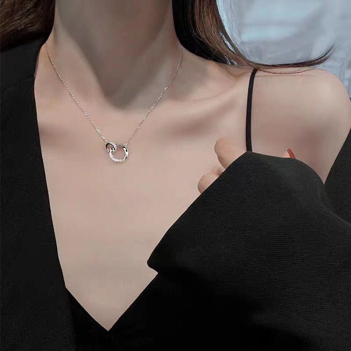 Wholesale Titanium steel necklace, collarbone chain, light luxury, niche, minimalist accessories, pendant chain jewelry