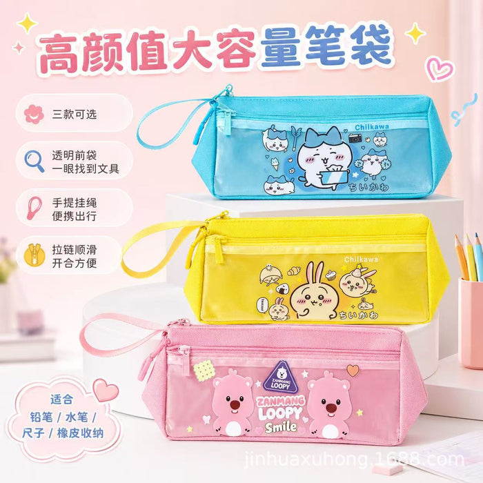 Wholesale Cute Cartoon Pencil Case for Girls Oxford Cloth Large Capacity School Supply Gift
