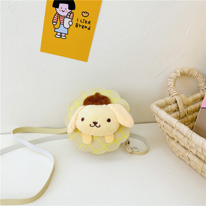 Wholesale Children's bag, stylish girl's baby plush crossbody bag, cute shoulder bag