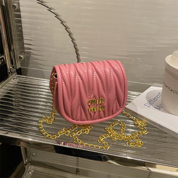 Wholesale Cute chain mini fashionable diagonal cross light luxury small bag