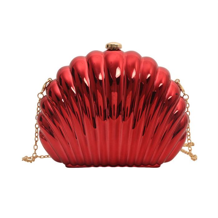 Wholesale New Colorful Shell Bag Fashion Chain Crossbody Evening Bag Acrylic Clutch Cosmetic Bag JDC-SD-TY006