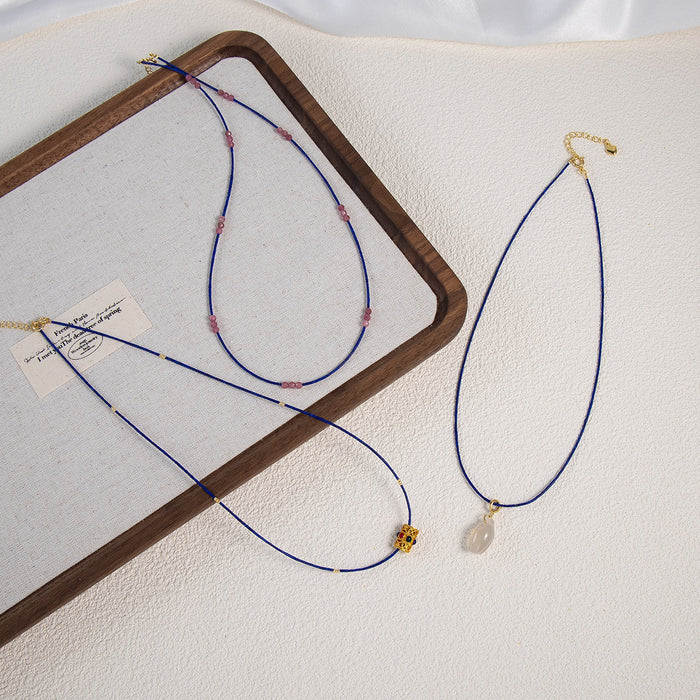 Wholesale Necklace, agate chain, high-end clavicle chain