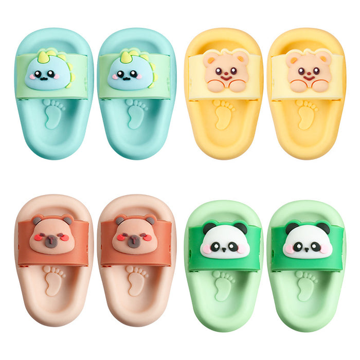 Wholesale Creative Cartoon Animal Erasers - Slippers & Dinosaur Design