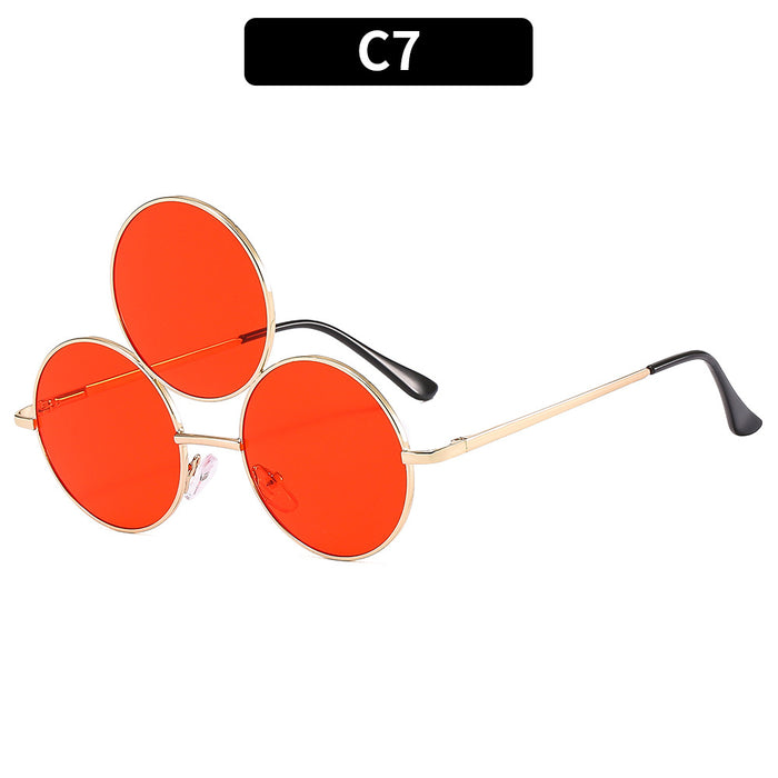 Wholesale Funny Three Circles One Piece PC Sunglasses JDC-SG-XIa076