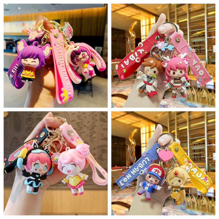 Wholesale Cartoon 3D Doll PVC Keychain JDC-KC-MingT054