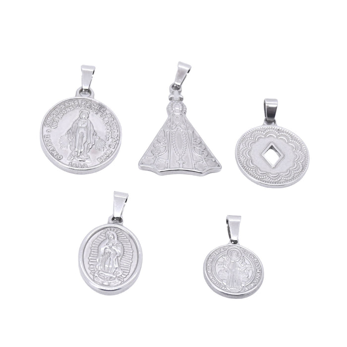 Wholesale Stainless Steel DIY Pendant Accessories JDC-DIY-ShuangN004