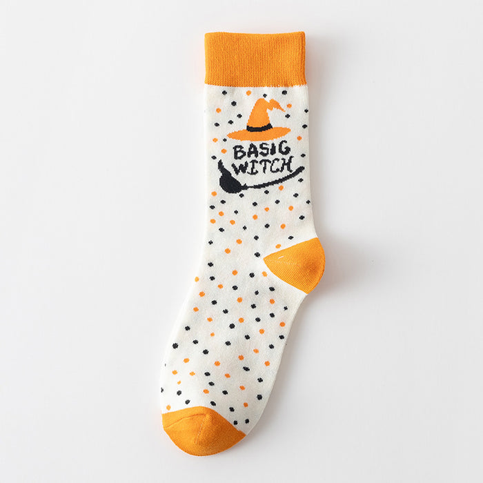 Wholesale Socks, long socks, trendy brand, street festival cartoon pattern, middle tube