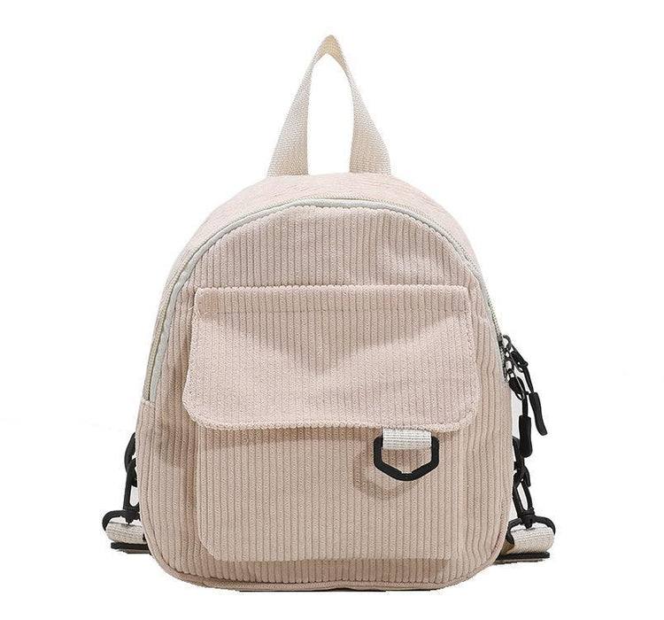 Wholesale Corduroy Solid Color Backpack JDC-BP-Feil001