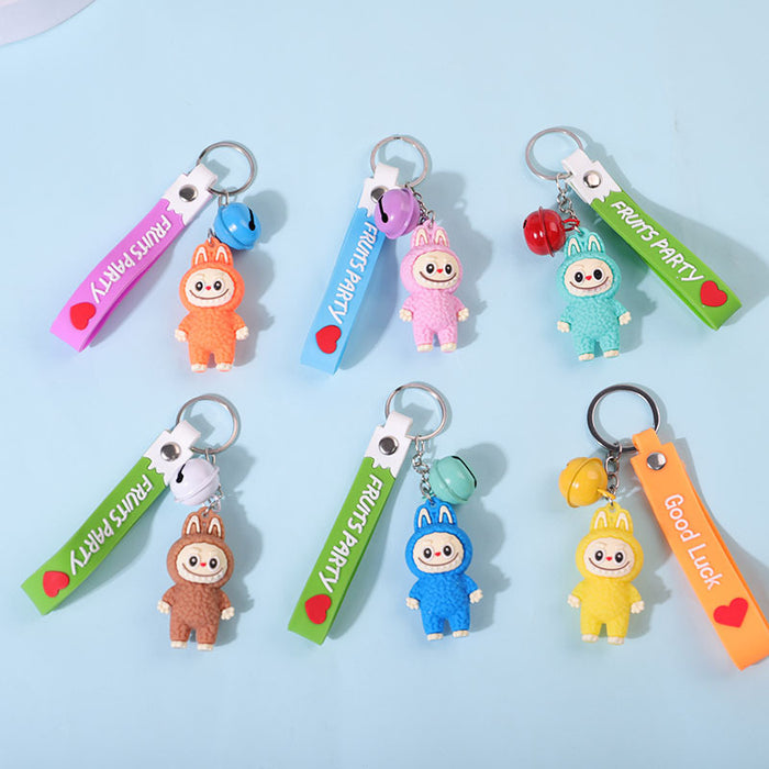 Wholesale Couple Cartoon Backpack Keychain