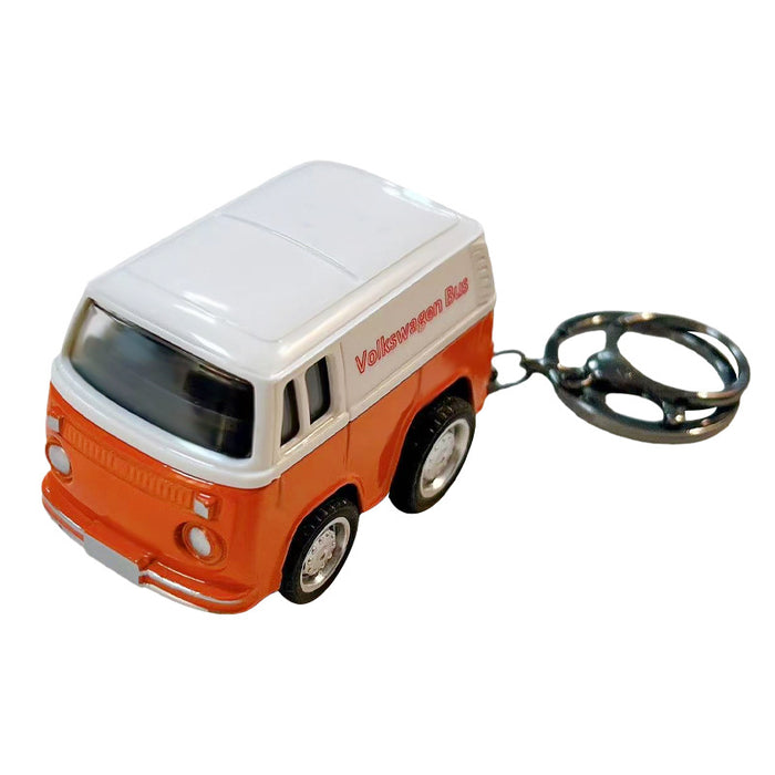 Wholesale Pull-Back Alloy Bus Model Keychain