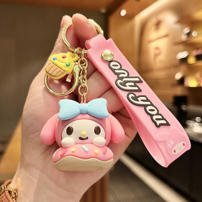 Wholesale Cartoon Silicone Doll Keychain JDC-KC-Tingm286