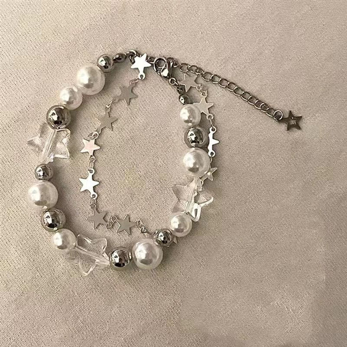 Wholesale Heart Zircon Bracelet for Girls Ins Simple Student Heart-Shaped Bracelet Versatile