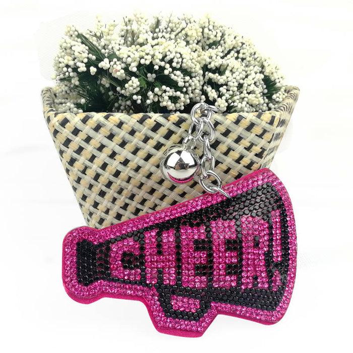 Wholesale Creative Diamond Inlaid English Letter CHEER Keychain JDC-KC-HuiSen010