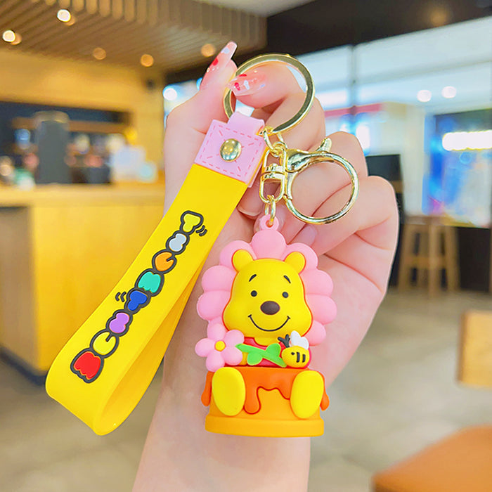 Wholesale Silicone Cartoon Doll Keychain JDC-KC-KuM003