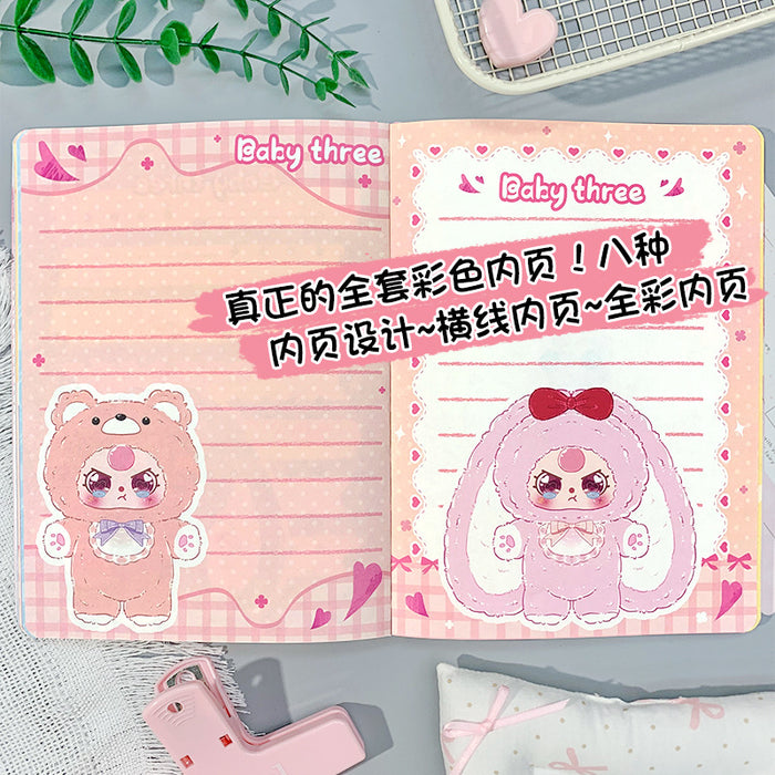 Wholesale Sweetheart Baby Notebook Full Color Page Hand Ledger Student Diary Notepad