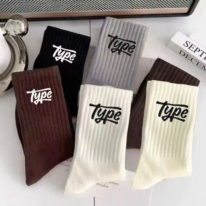 Wholesale Socks men's mid length stockings men's anti odor and sweat absorbing men's socks casual sports men's long tube