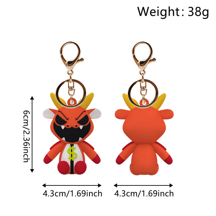 Wholesale Horror Cartoon Anime Silicone Keychains JDC-KC-HaoAn012