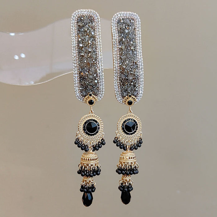 Wholesale women's pink rhinestone tassel hair clip